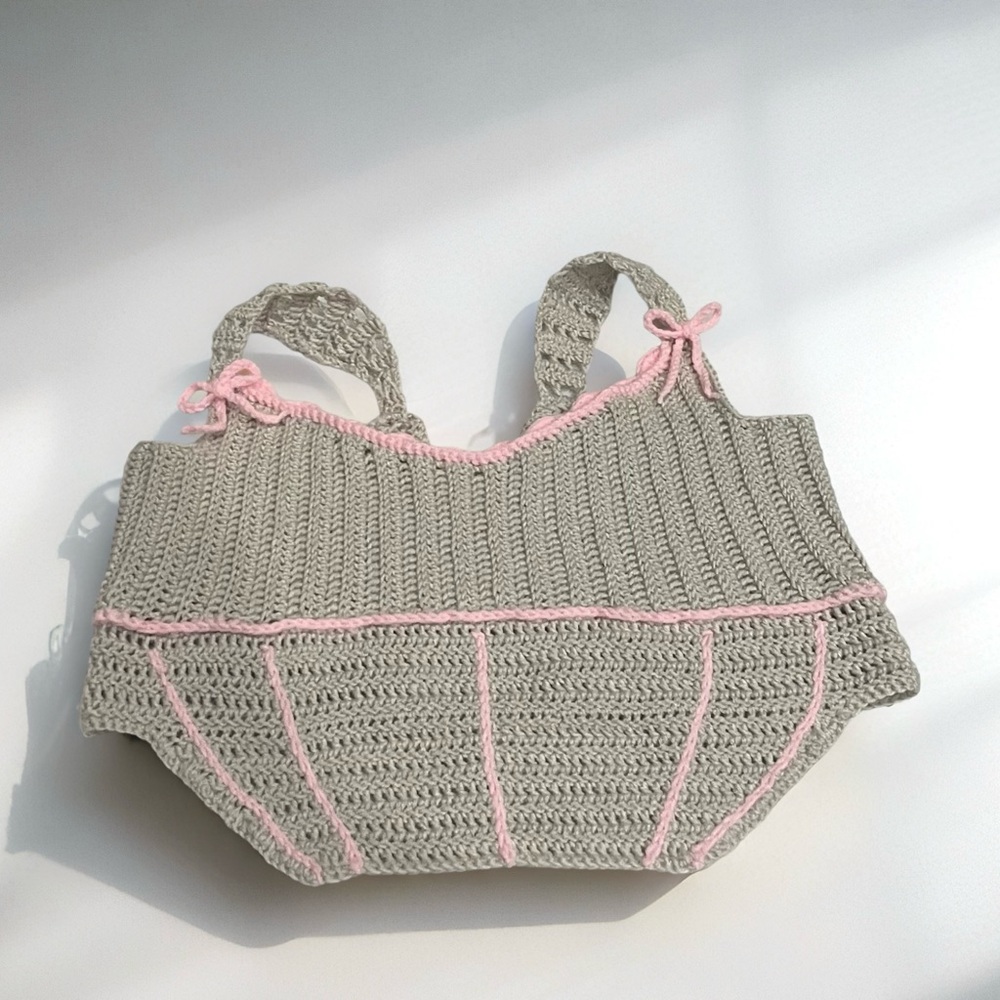 Crochet fairy corset top